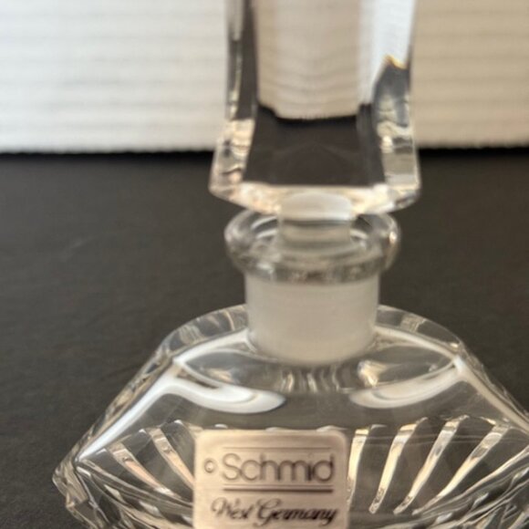 VINTAGE SCHMID WEST GERMANY CRYSTAL PERFUME BOTTLE - Picture 2 of 7
